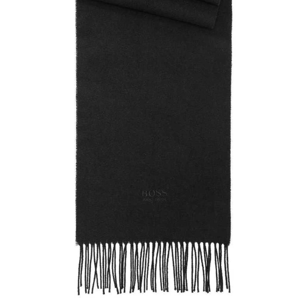 VINTAGE Hugo Boss black long scarf